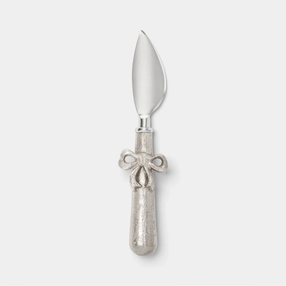 4pk Bow Cheese Tool Set Silver - Threshold™